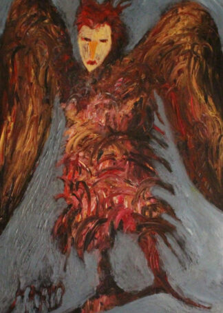 Harpy, cm 80 × 120, oil on canvas.