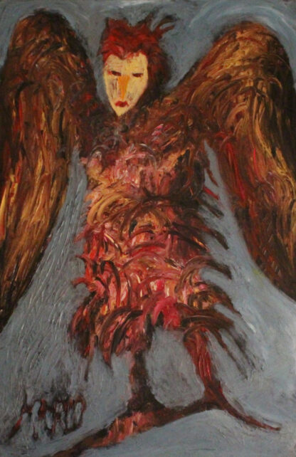 Harpy, cm 80 × 120, oil on canvas.