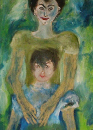 Mother and Child in Green