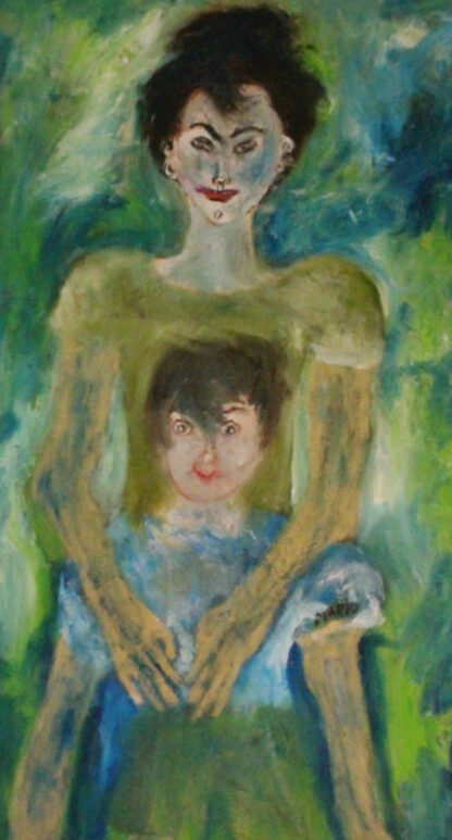 Mother and Child in Green