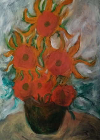 Orange Sunflowers