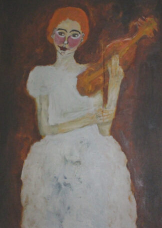 White Dressed Violinist