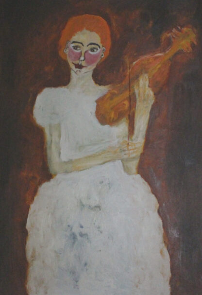 White Dressed Violinist